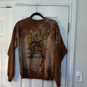 Brown Rodeo Graphic ladies Sweater